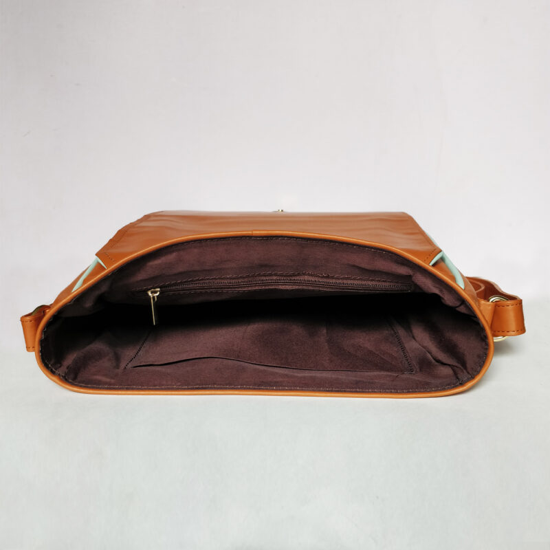 Classic Tan Brown Messanger Sling 3