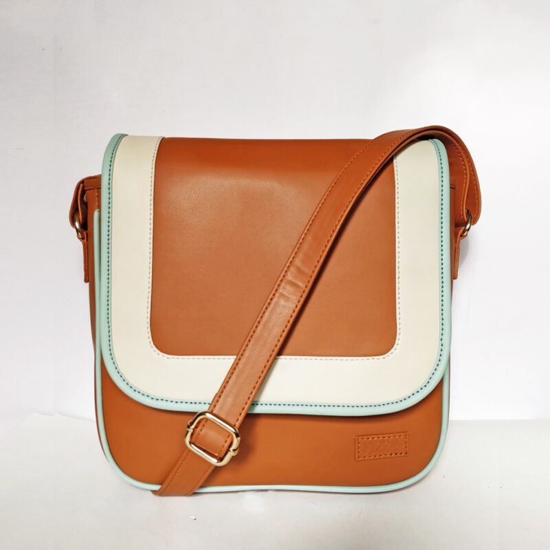 Classic Tan Brown Messanger Sling 4