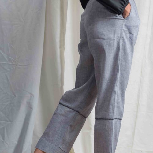 Grey Straight Pant 2
