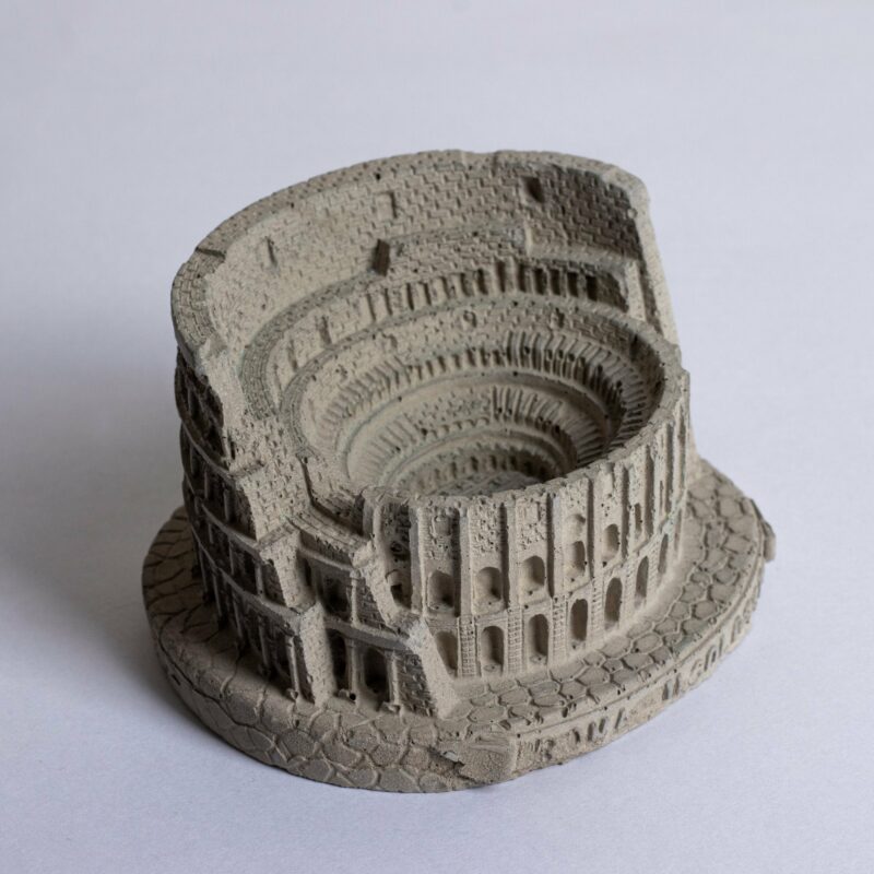 Colosseum Monument Miniature Cement Finish 1